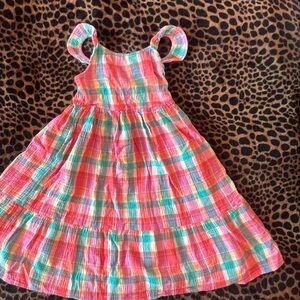 Cat & Jack Pink and Green Plaid Dress